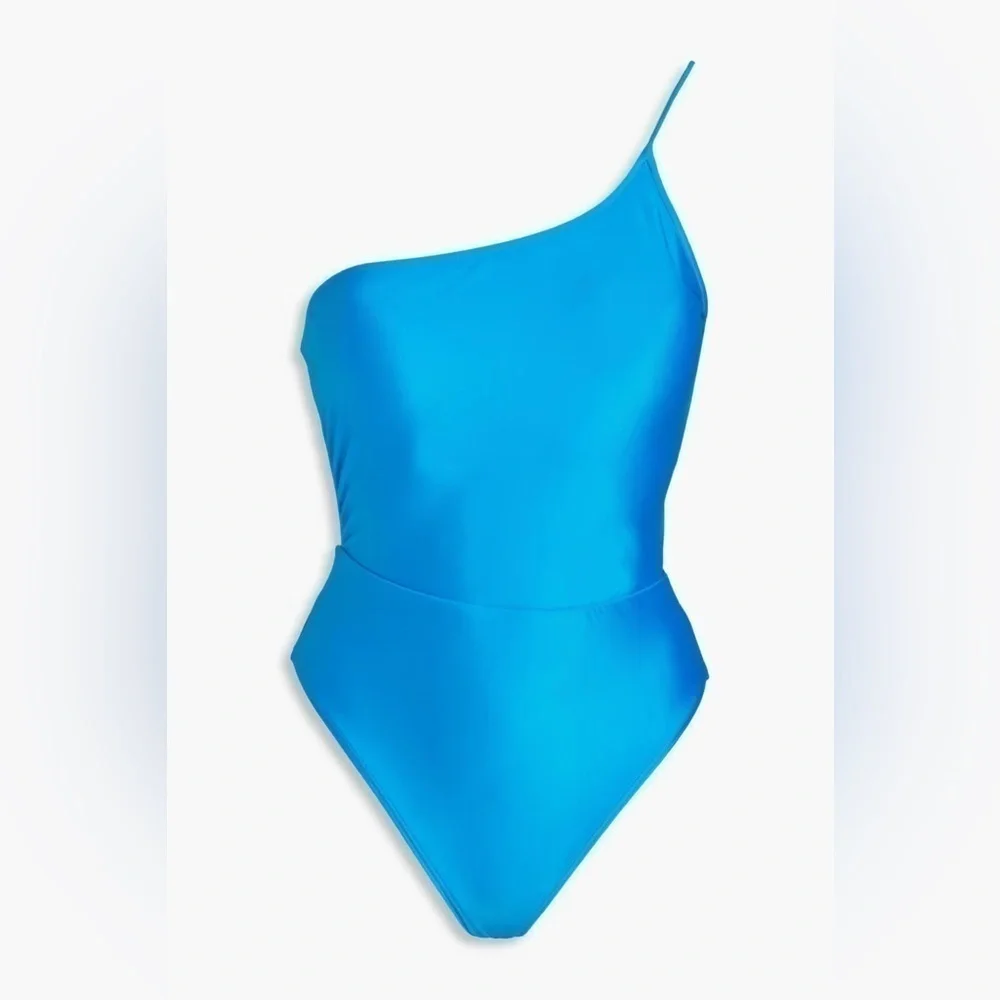 New! ViX Paula Hermanny Solid Iris one piece Swimsuit Blue size Small